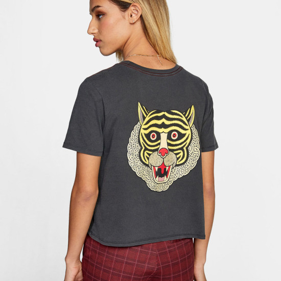 RVCA Γυναικεία κοντομάνικη μπλούζα Matt Leines Tiger Face - T-Shirt For Women